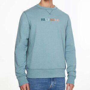 Tommy Hilfiger Rainbow Embroidery Unisex Cotton Sweatshirt